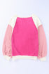 Colorblock Long Sleeve Pullover Fleece Sweatshirt